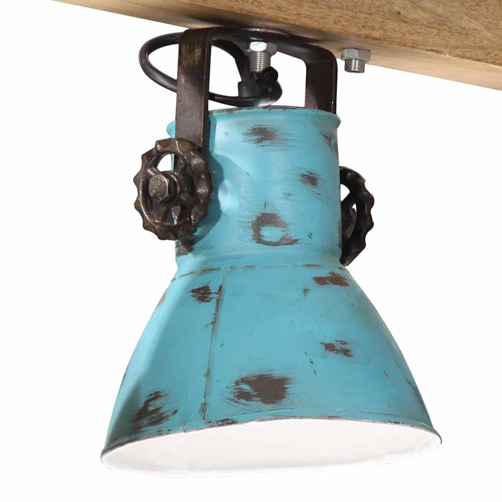loftlampe 25 W 90x24x111 cm E27 rustik blå