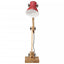 skrivebordslampe 25 W 23x18x96 cm E27 rustik rød