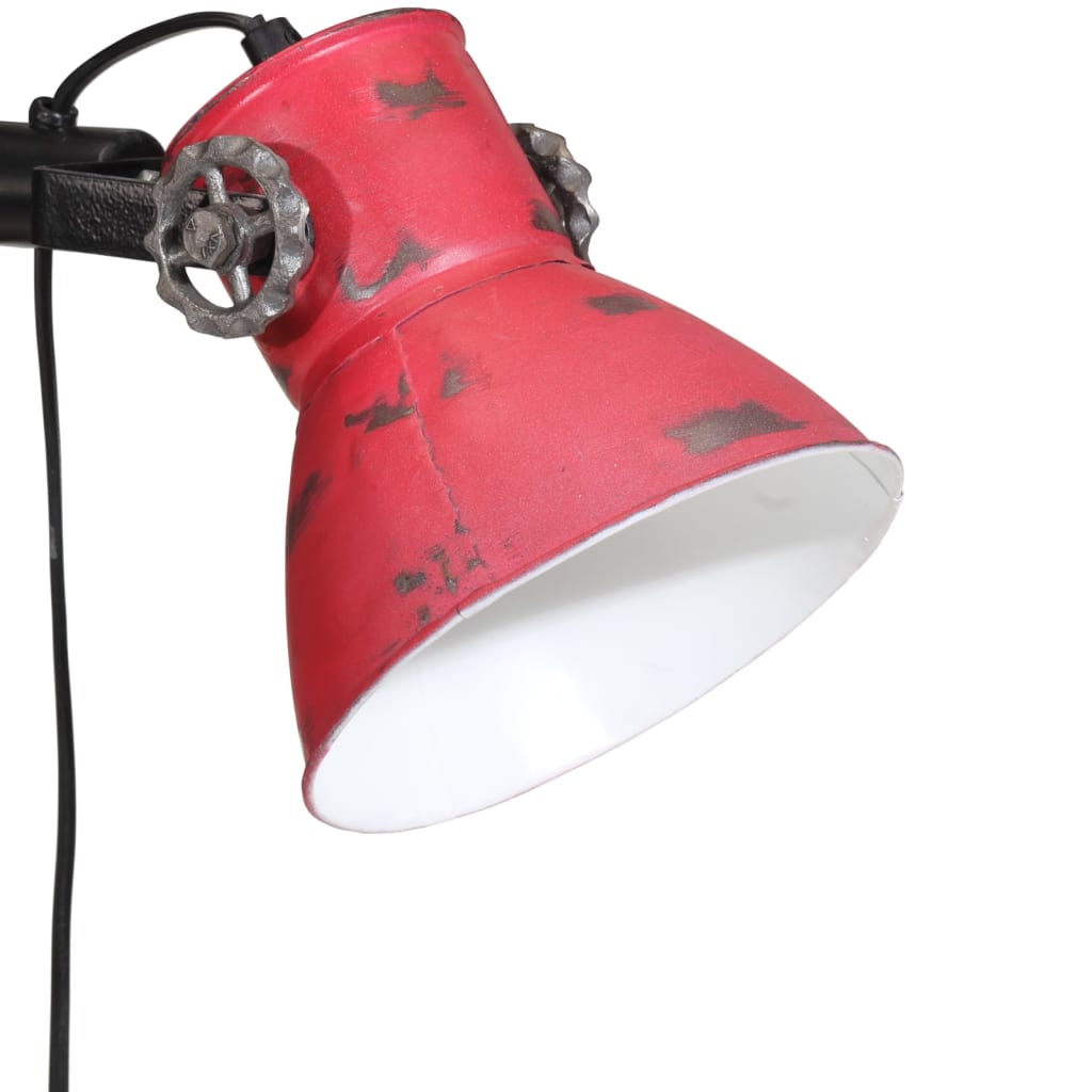 gulvlampe 25 W 25x25x90/140 cm E27 rustik rød