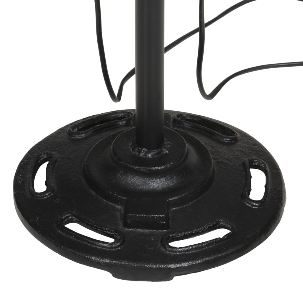 gulvlampe 25 W 25x25x90/140 cm E27 rustik rød