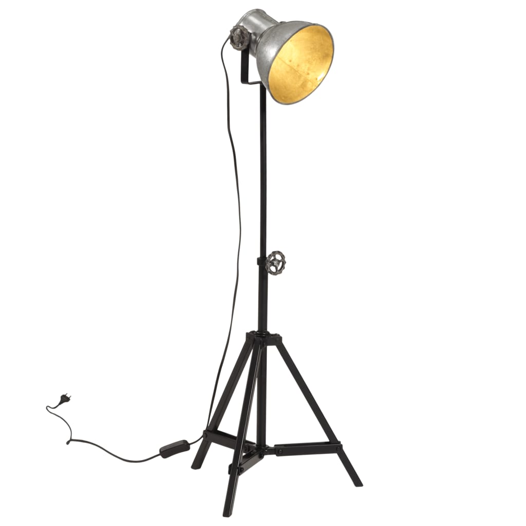 gulvlampe 35x35x65/95 cm 25 W E27 vintagesølv