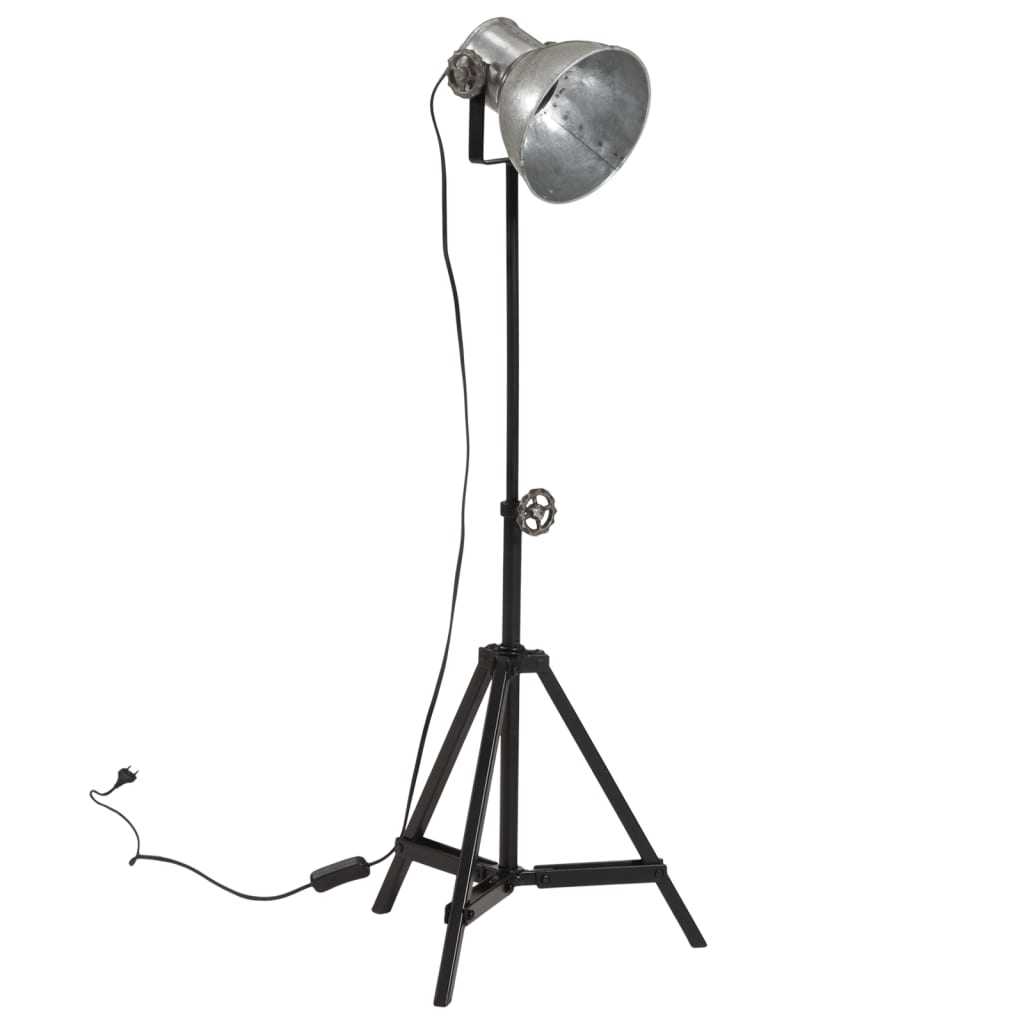 gulvlampe 35x35x65/95 cm 25 W E27 vintagesølv