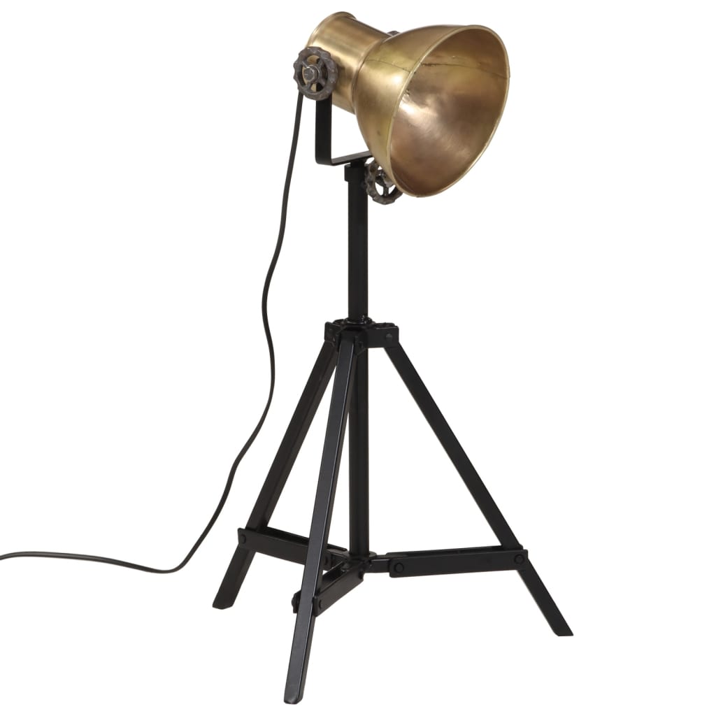 gulvlampe 35x35x65/95 cm 25 W E27 antik messingfarve