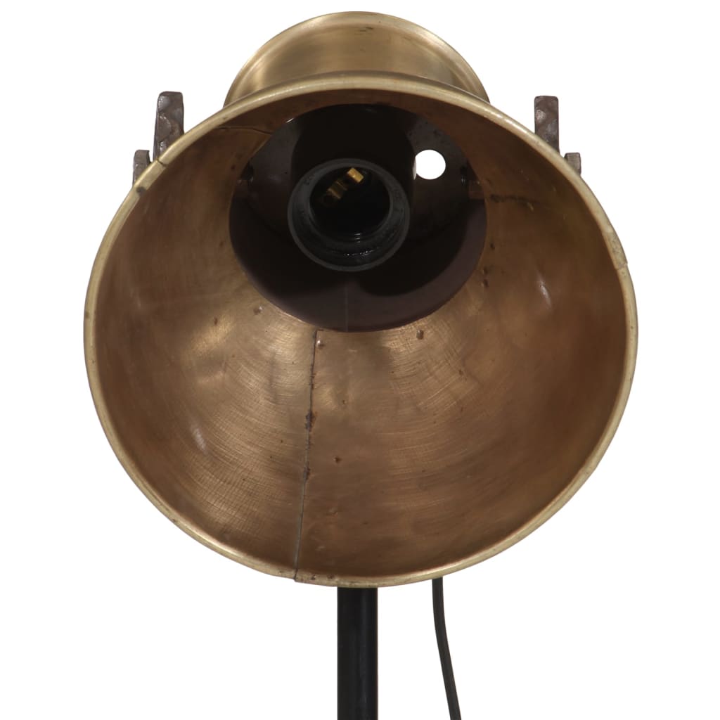 gulvlampe 35x35x65/95 cm 25 W E27 antik messingfarve