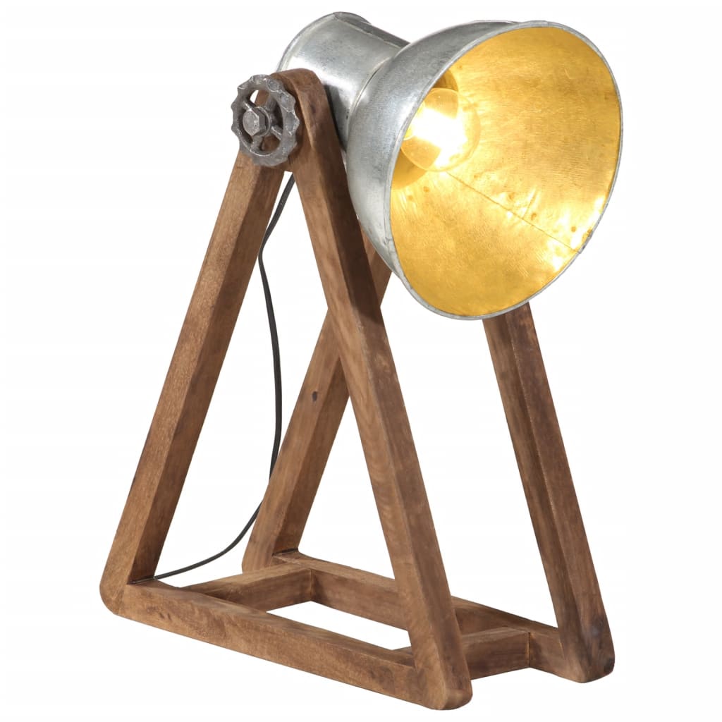 skrivebordslampe 30x17x40 cm 25 W E27 vintagesølv