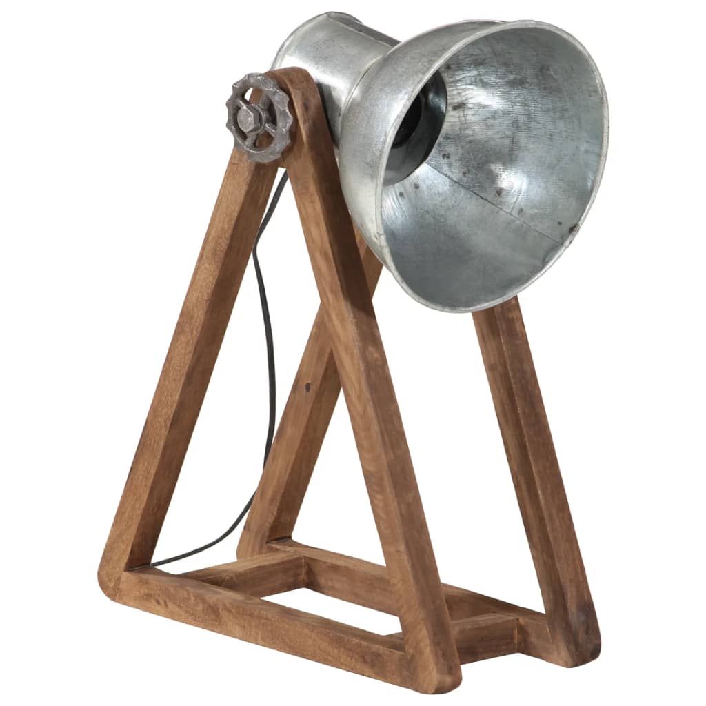 skrivebordslampe 30x17x40 cm 25 W E27 vintagesølv