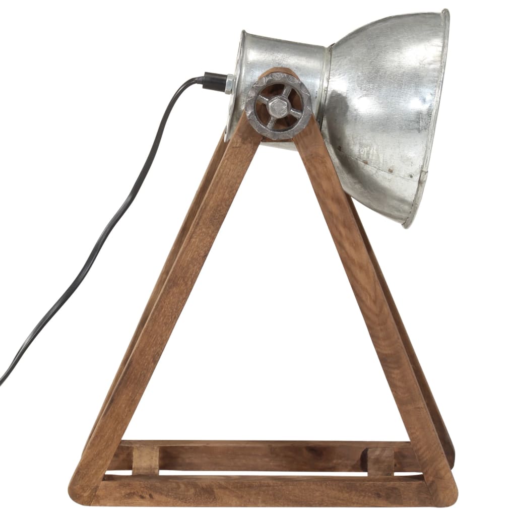 skrivebordslampe 30x17x40 cm 25 W E27 vintagesølv