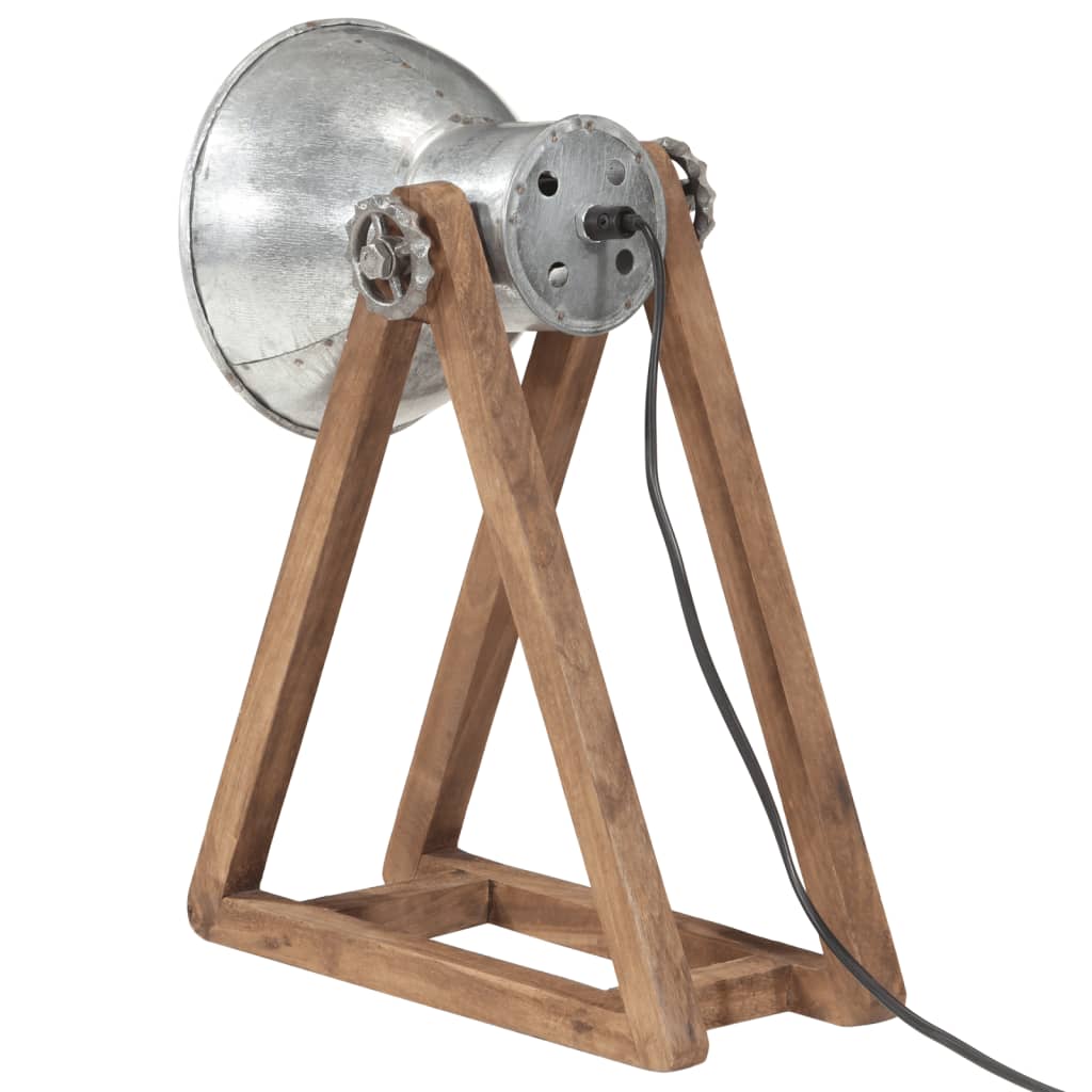 skrivebordslampe 30x17x40 cm 25 W E27 vintagesølv