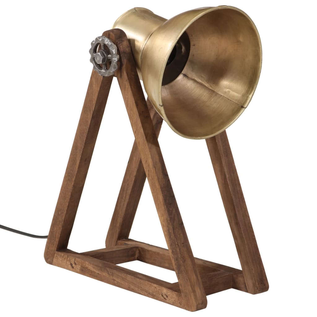 skrivebordslampe 30x17x40 cm 25 W E27 antik messingfarve