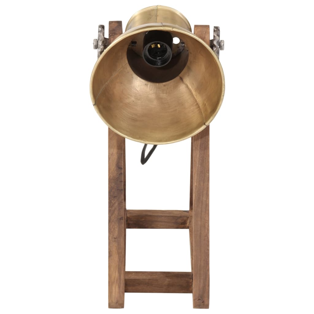 skrivebordslampe 30x17x40 cm 25 W E27 antik messingfarve