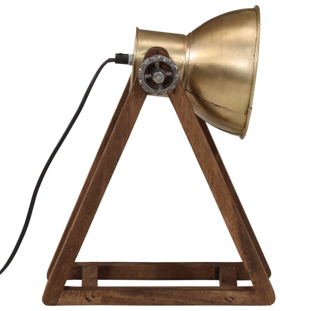 skrivebordslampe 30x17x40 cm 25 W E27 antik messingfarve