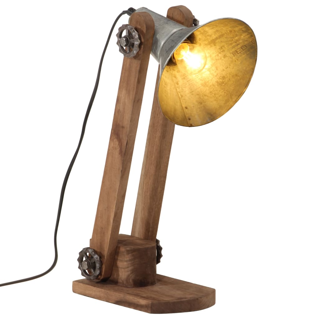 skrivebordslampe 23x13x52 cm 25 W E27 vintagesølv