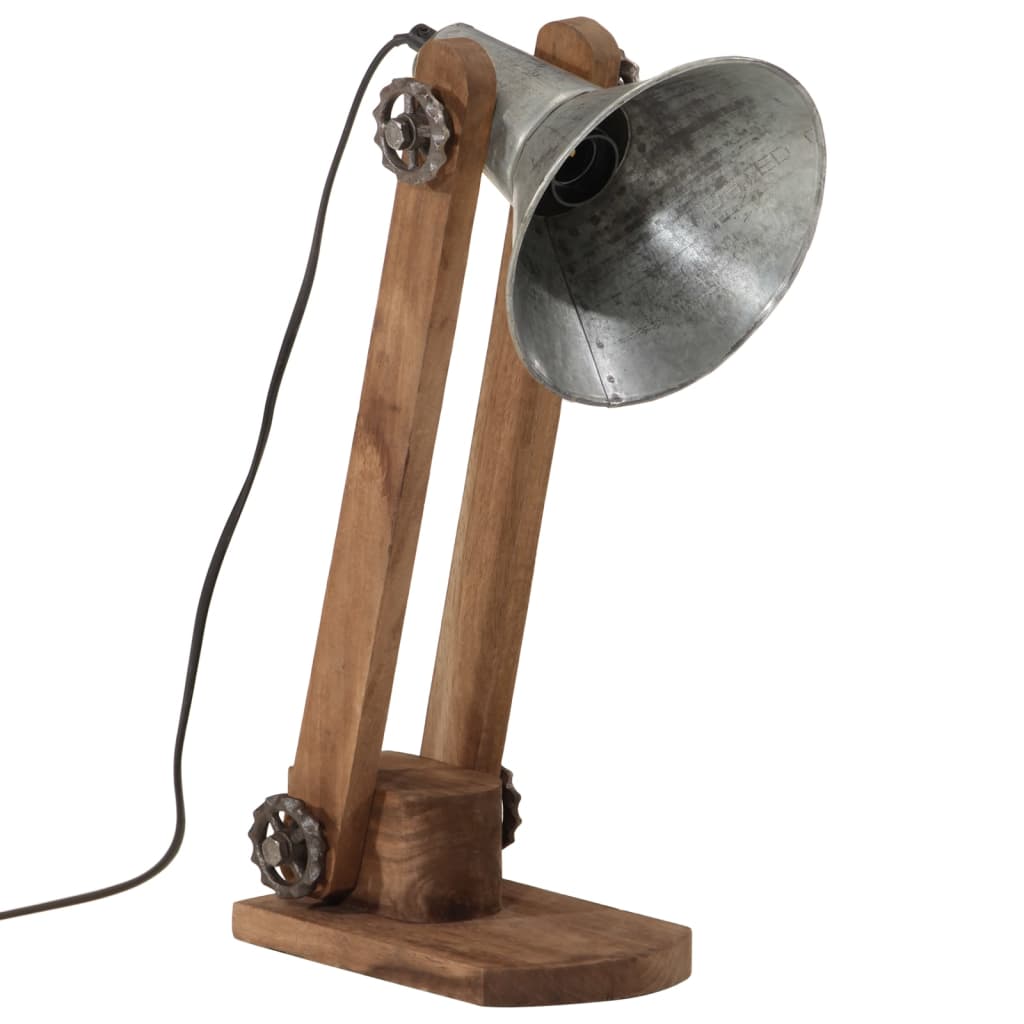 skrivebordslampe 23x13x52 cm 25 W E27 vintagesølv