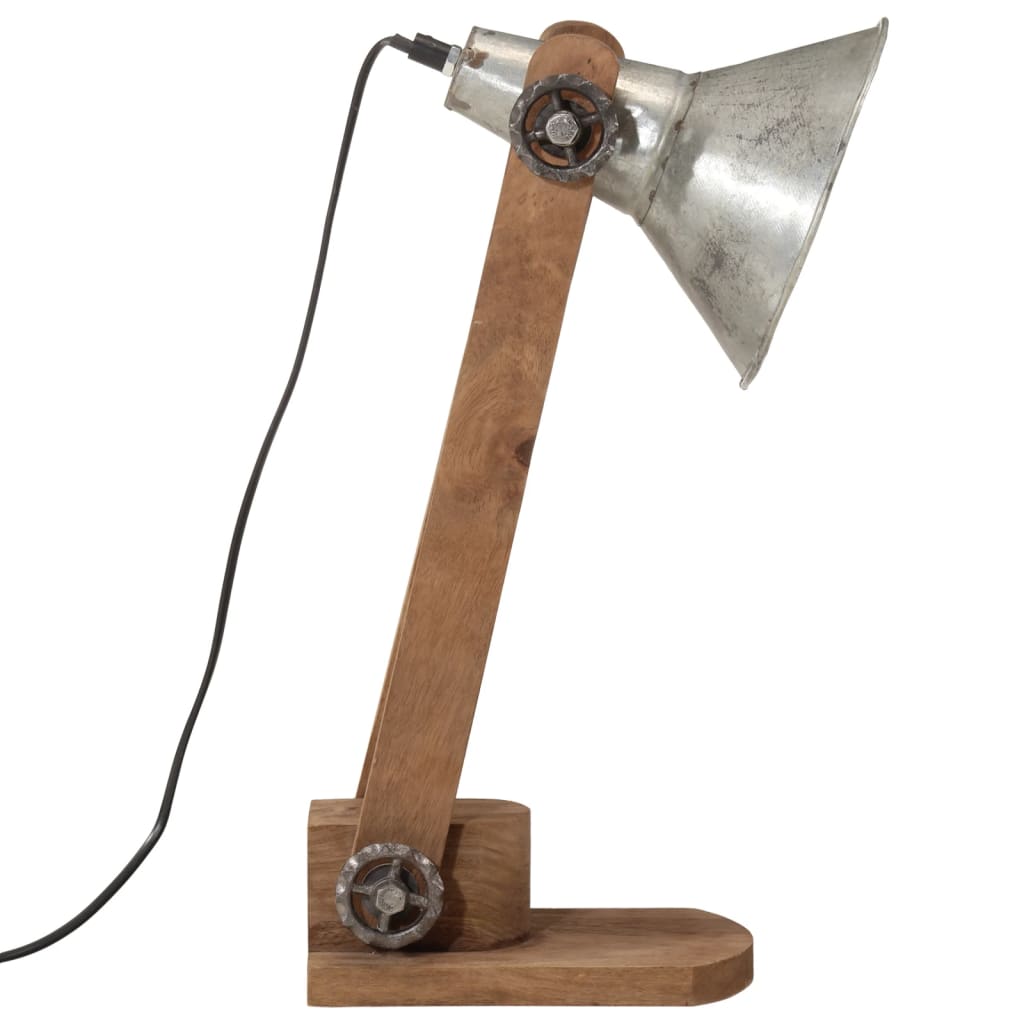skrivebordslampe 23x13x52 cm 25 W E27 vintagesølv
