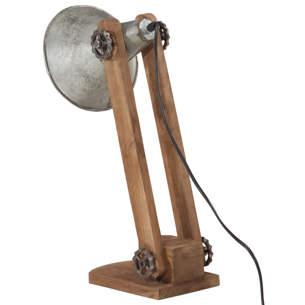 skrivebordslampe 23x13x52 cm 25 W E27 vintagesølv