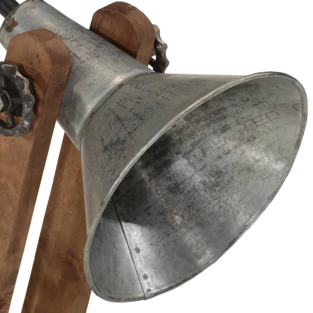 skrivebordslampe 23x13x52 cm 25 W E27 vintagesølv