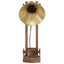 skrivebordslampe 23x13x52 cm 25 W E27 antik messingfarve