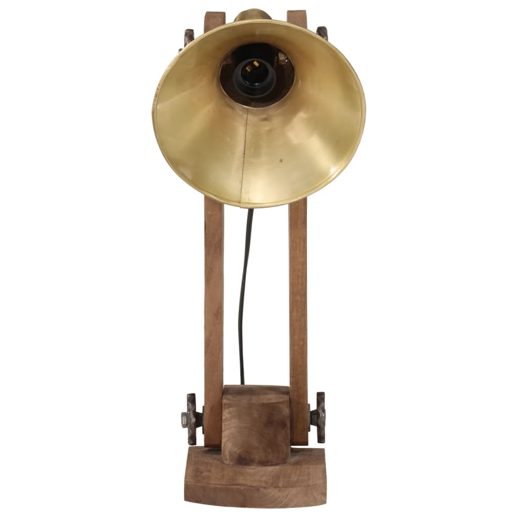 skrivebordslampe 23x13x52 cm 25 W E27 antik messingfarve