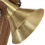 skrivebordslampe 23x13x52 cm 25 W E27 antik messingfarve