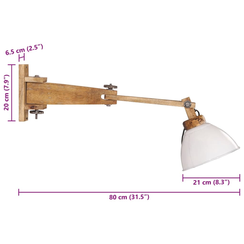væglamper 150 cm 25 W E27 hvid