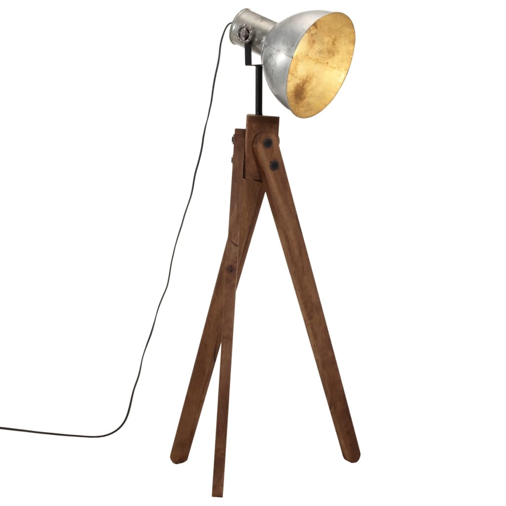 gulvlampe 45x45x120 cm 25 W E27 vintagesølv