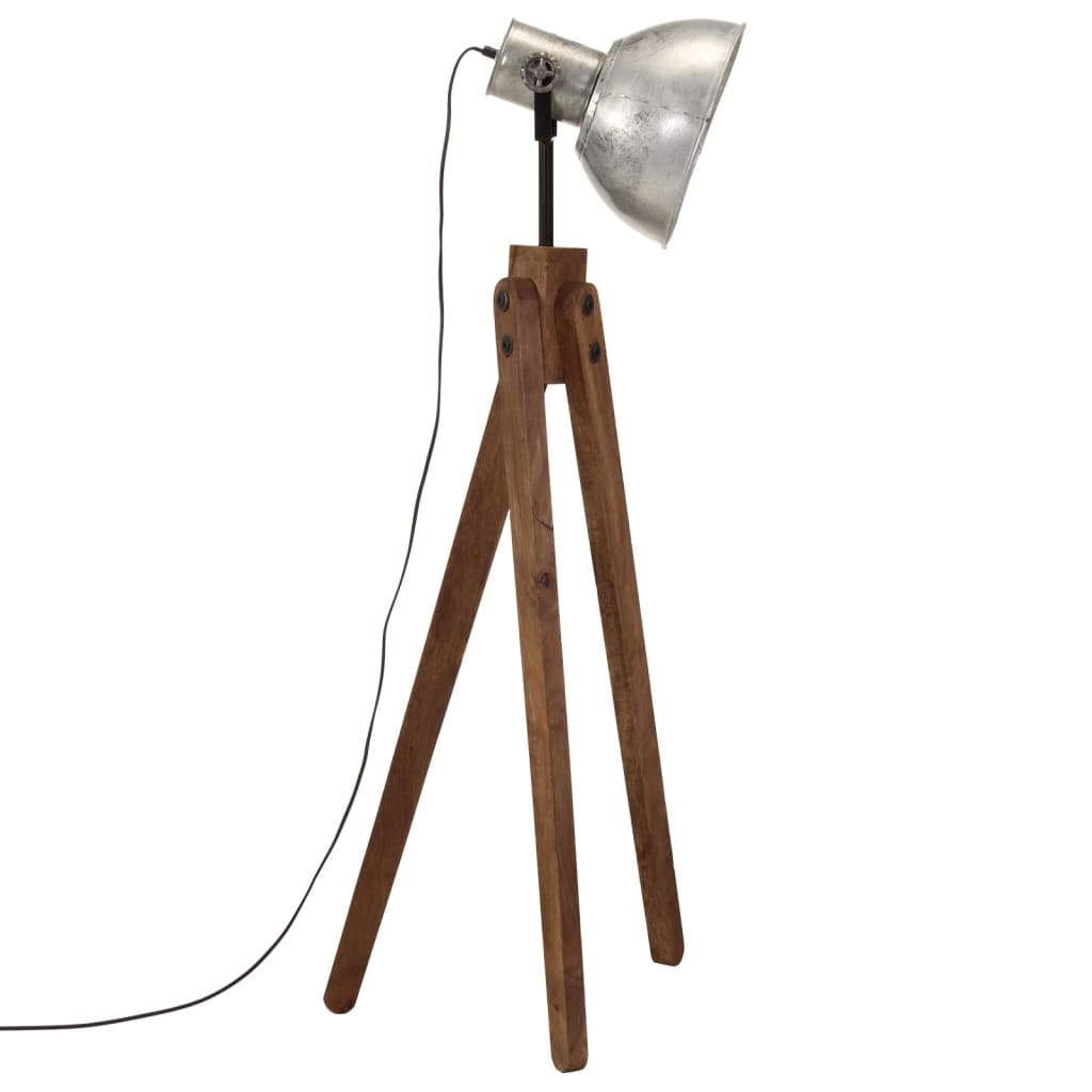 gulvlampe 45x45x120 cm 25 W E27 vintagesølv