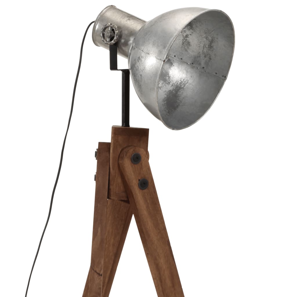 gulvlampe 45x45x120 cm 25 W E27 vintagesølv