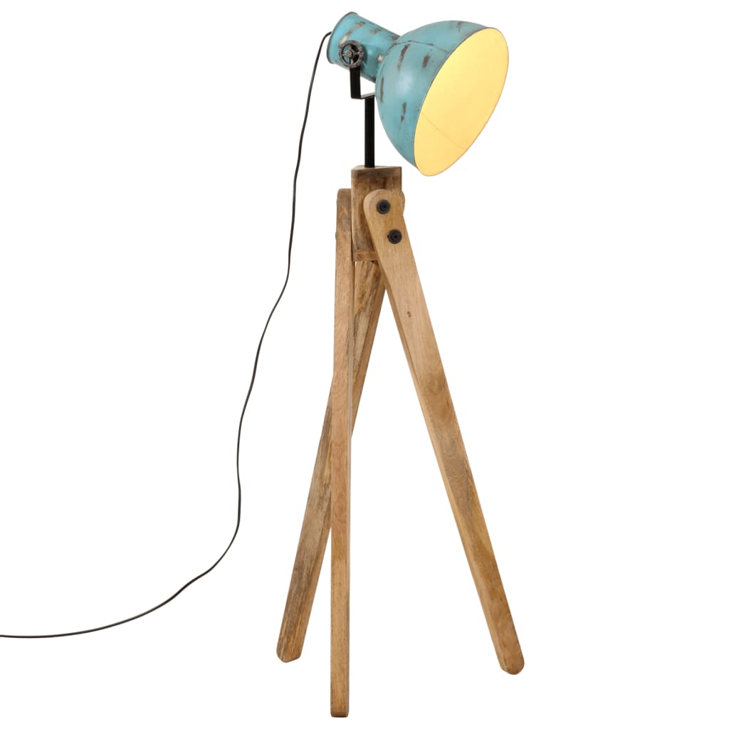 gulvlampe 45x45x120 cm 25 W E27 rustik blå