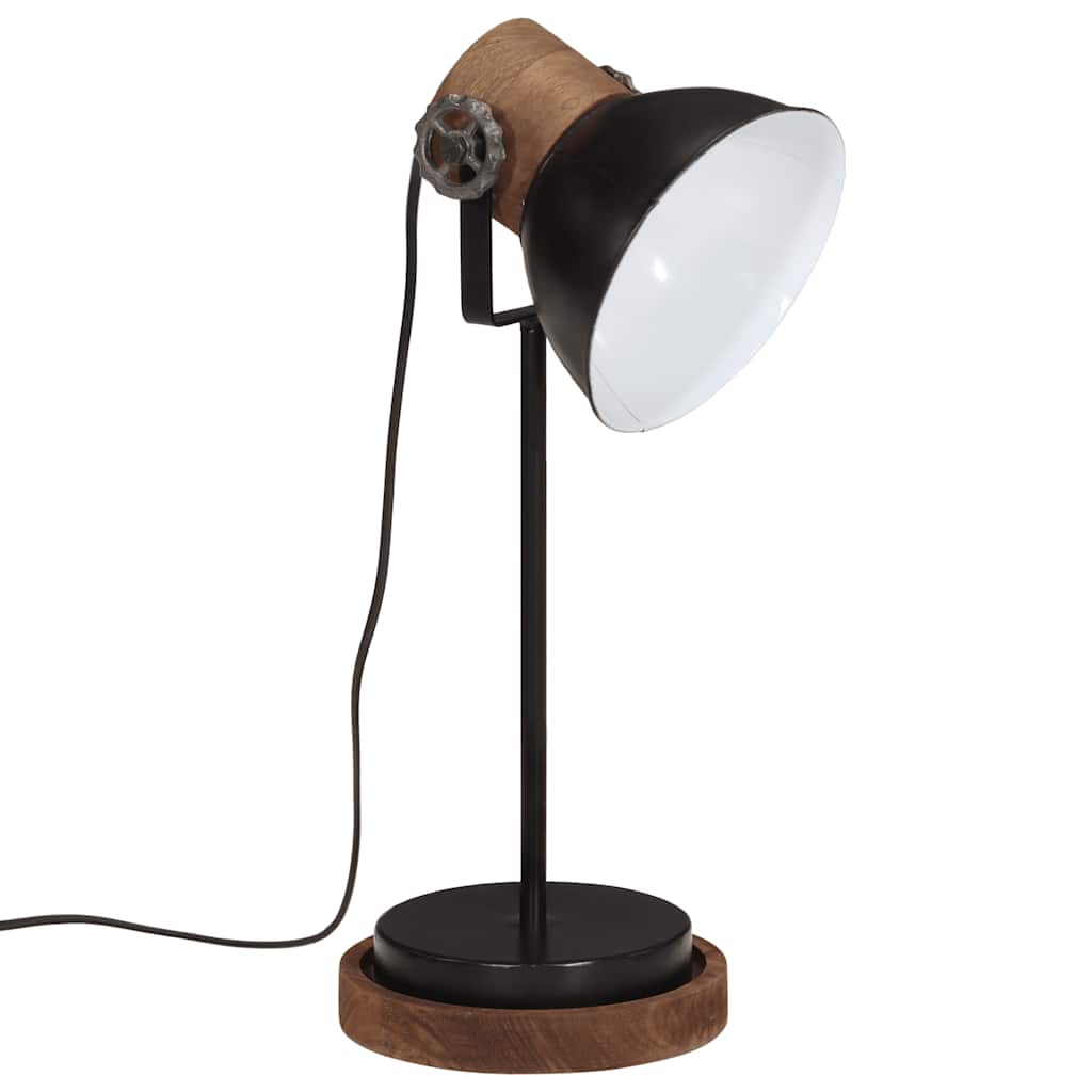 skrivebordslampe 25 W 17x17x50 cm E27 sort