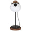 skrivebordslampe 25 W 17x17x50 cm E27 sort