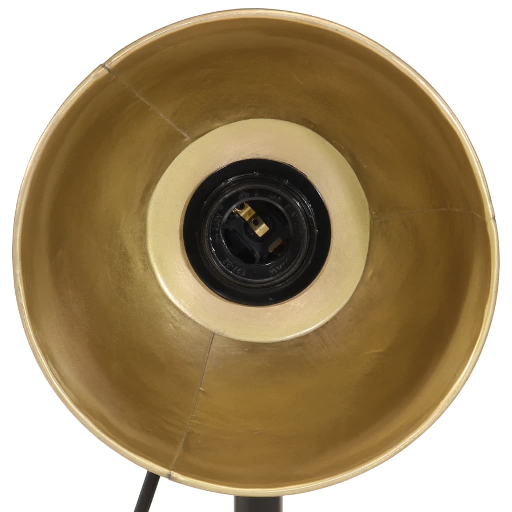 skrivebordslampe 18x18x60 cm 25 W E27 antik messingfarve
