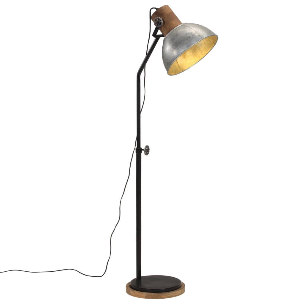 gulvlampe 30x30x100-150 cm 25 W E27 vintagesølv