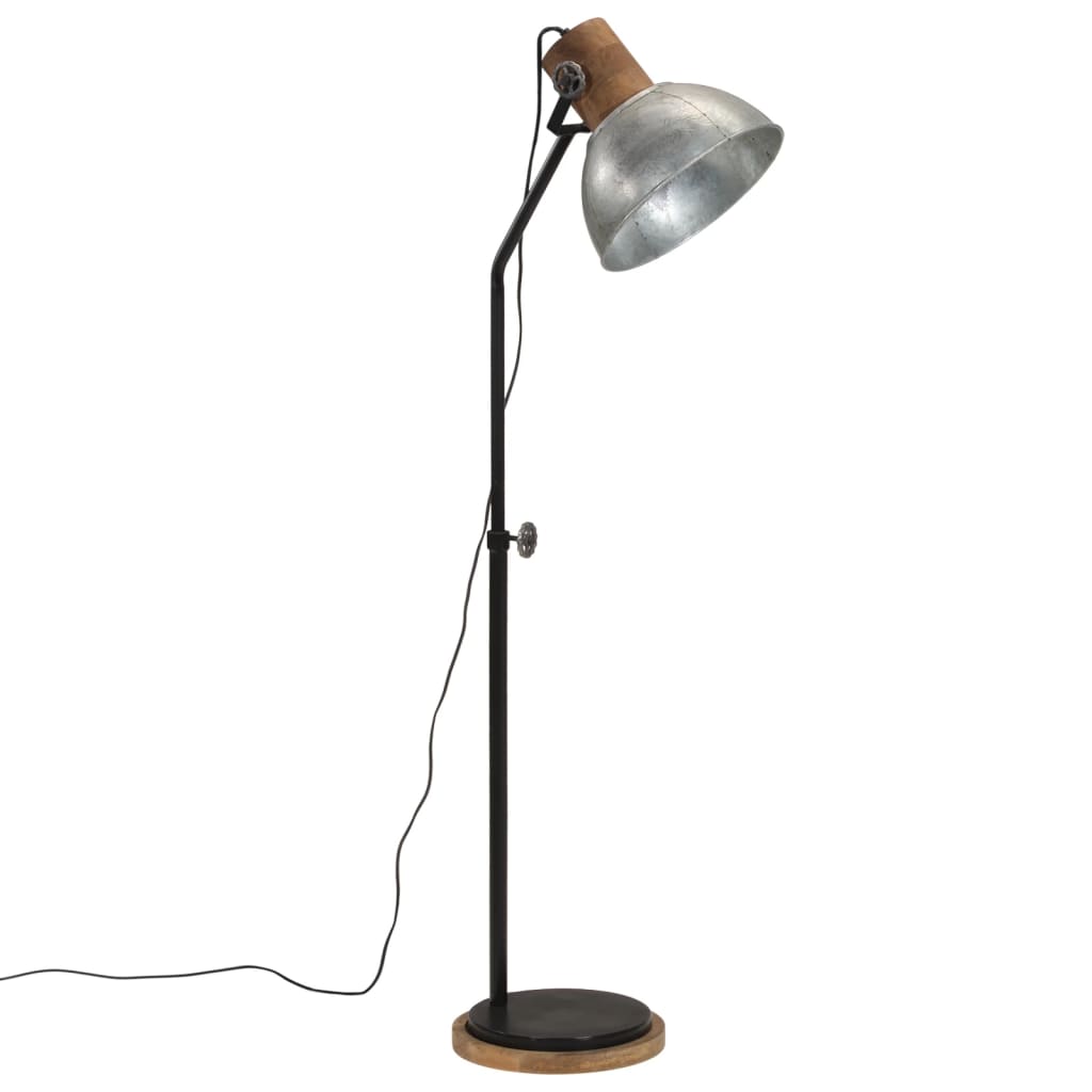 gulvlampe 30x30x100-150 cm 25 W E27 vintagesølv