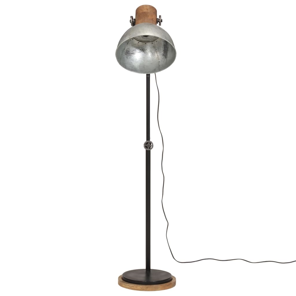 gulvlampe 30x30x100-150 cm 25 W E27 vintagesølv