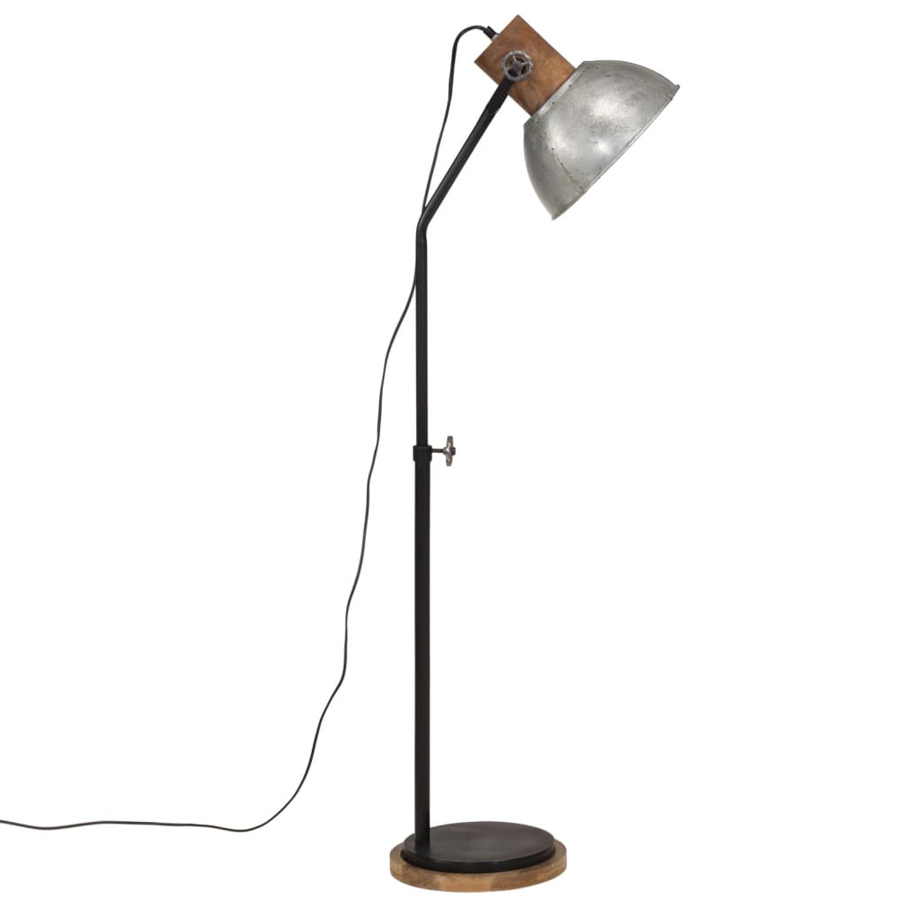 gulvlampe 30x30x100-150 cm 25 W E27 vintagesølv