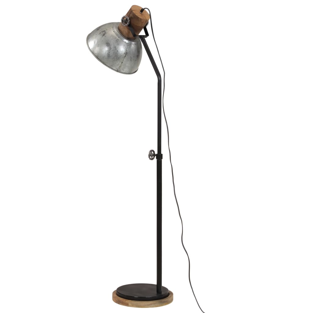 gulvlampe 30x30x100-150 cm 25 W E27 vintagesølv