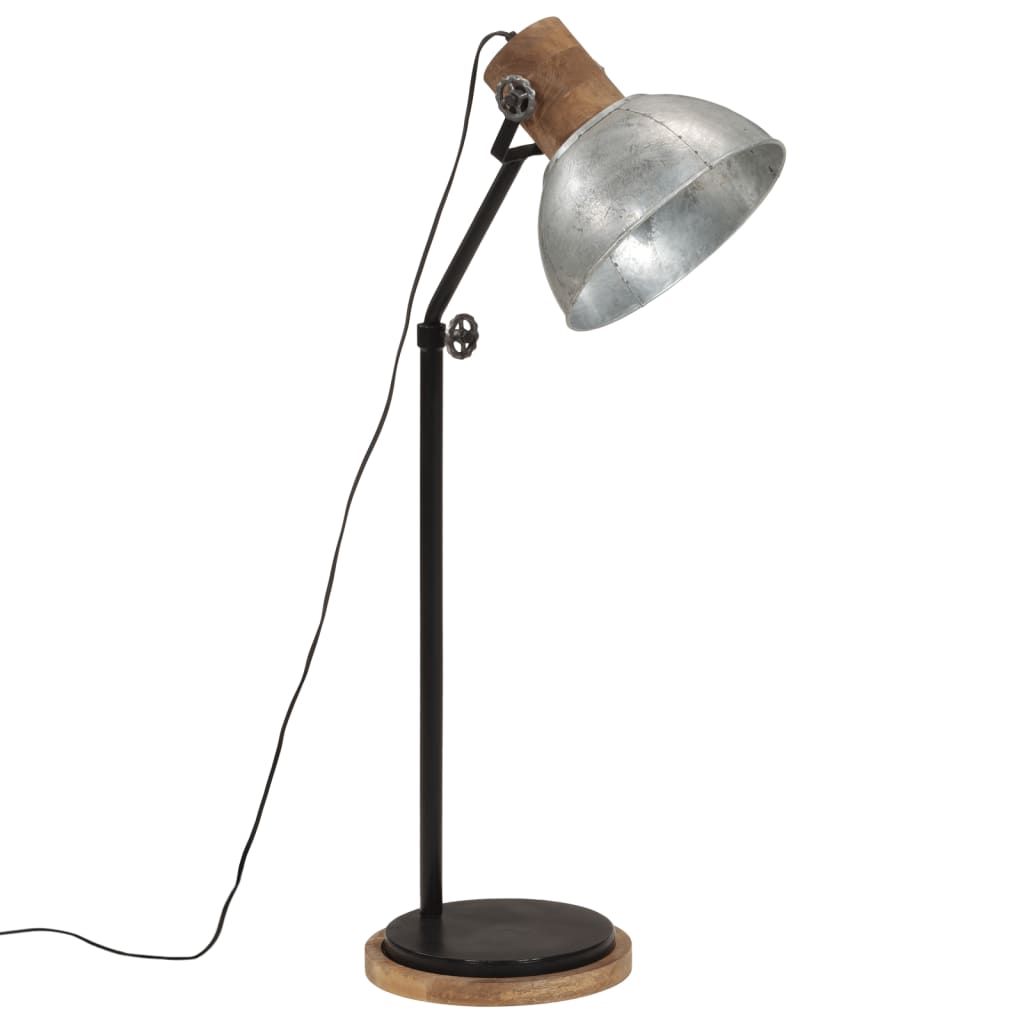 gulvlampe 30x30x100-150 cm 25 W E27 vintagesølv