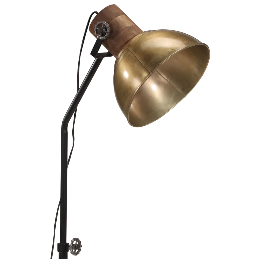 gulvlampe 30x30x100-150 cm 25 W E27 antik messingfarve