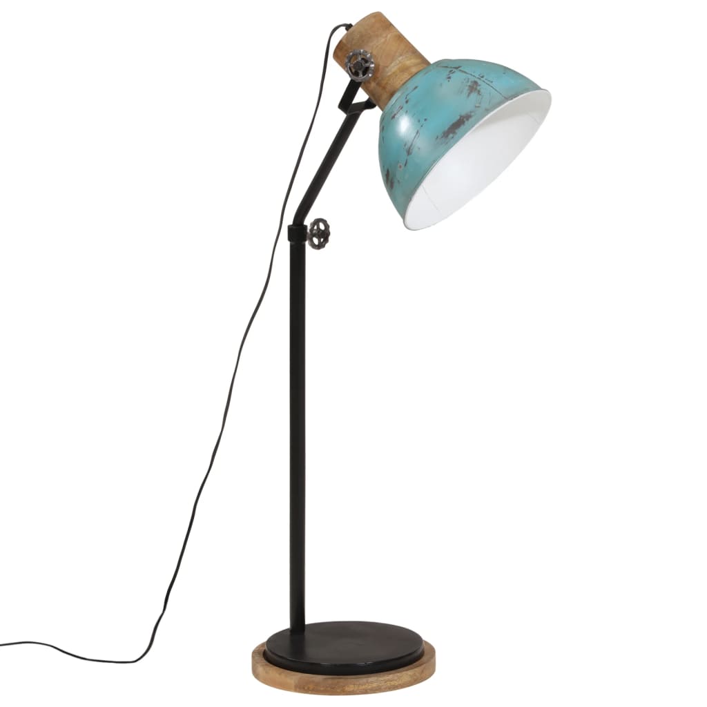 gulvlampe 25 W 30x30x100-150 cm E27 rustik blå