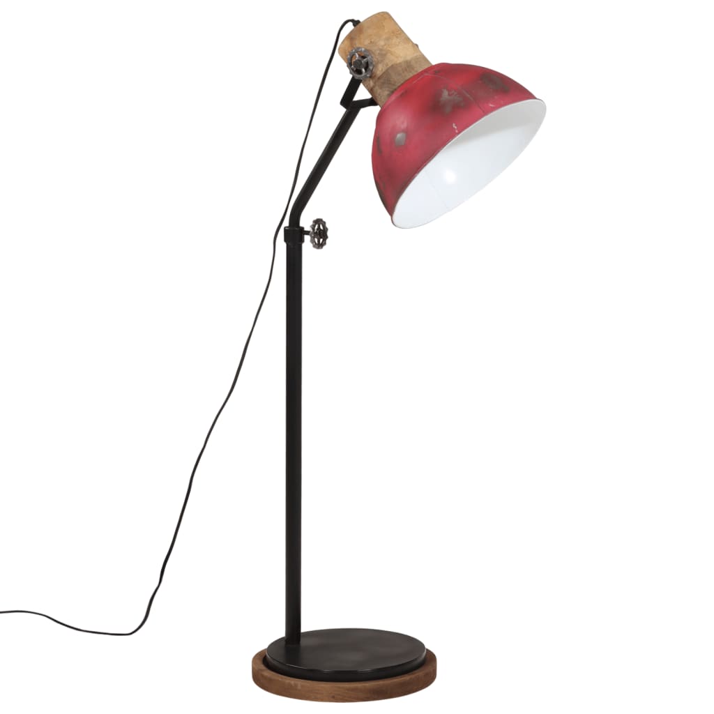 gulvlampe 25 W 30x30x100-150 cm E27 rustik rød