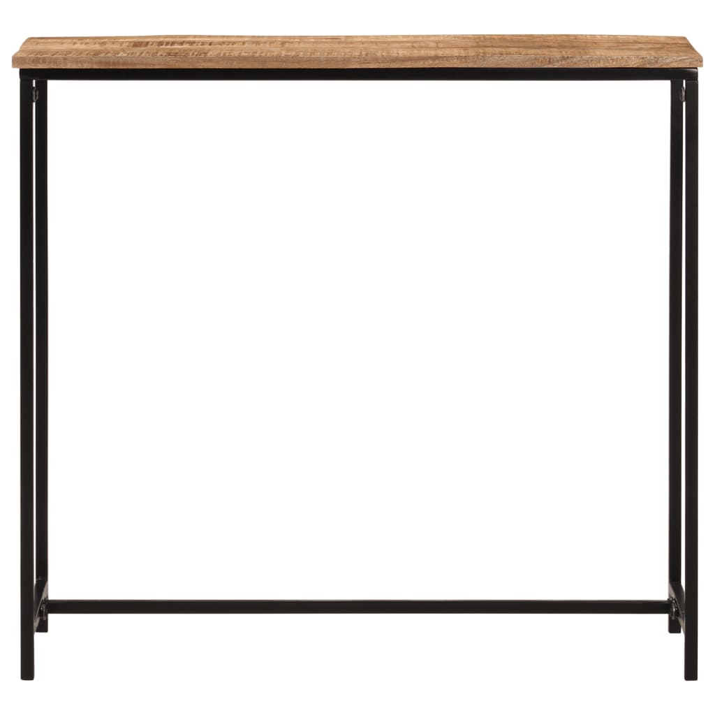 konsolbord 80x30x74 cm massivt mangotræ og jern