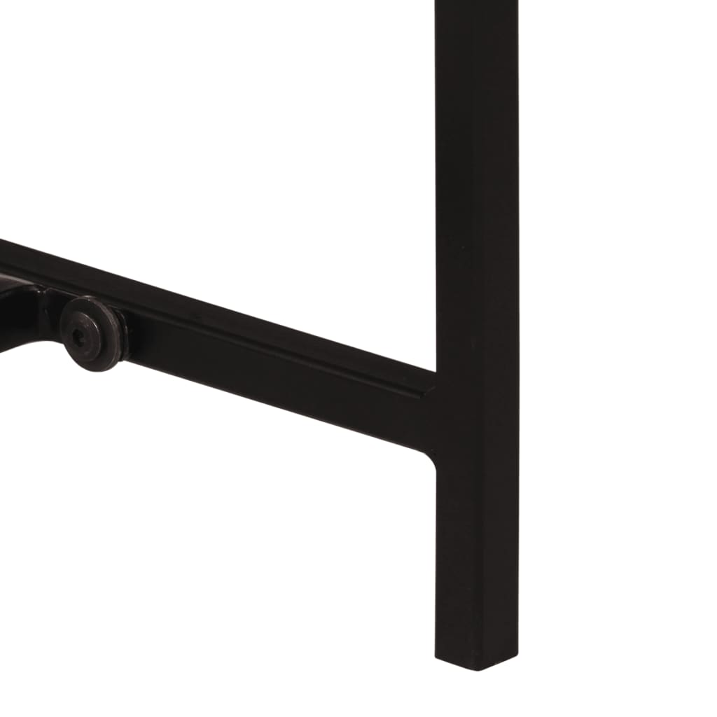 konsolbord 80x30x74 cm massivt mangotræ og jern