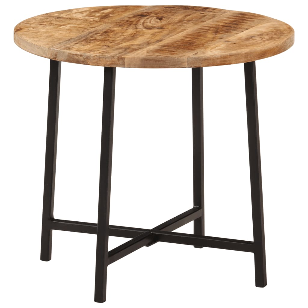 sofabord 45x45x40 cm massivt mangotræ og jern