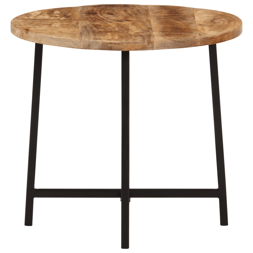 sofabord 45x45x40 cm massivt mangotræ og jern