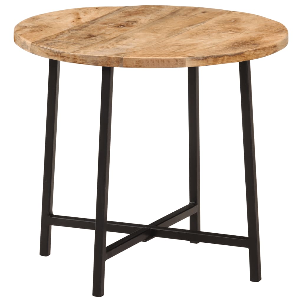 sofabord 45x45x40 cm massivt mangotræ og jern