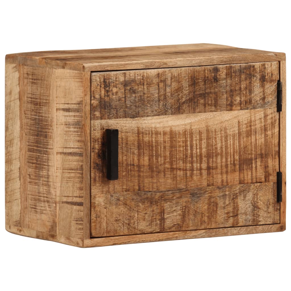 væghængt sengebord 40x30x25 cm massivt mangotræ