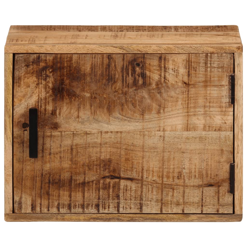 væghængt sengebord 40x30x25 cm massivt mangotræ
