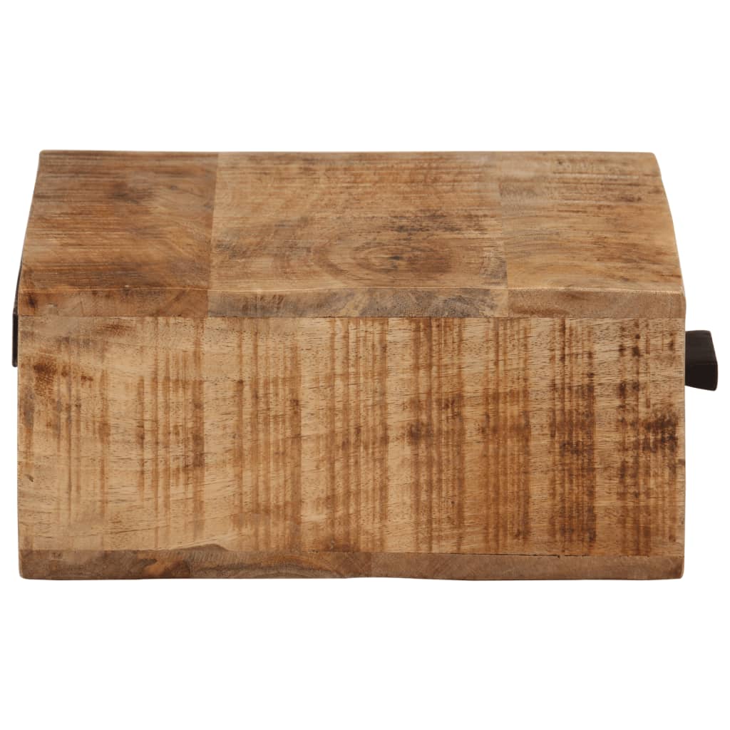 væghængt sengebord 40x30x13,5 cm massivt mangotræ