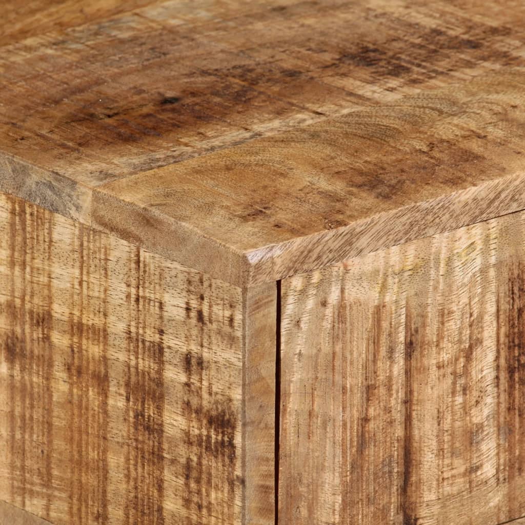 væghængt sengebord 40x30x13,5 cm massivt mangotræ