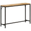 konsolbord 110x30x75 cm massivt ru mangotræ og jern